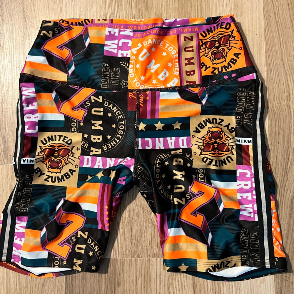 Zumba Graphic biker shorts